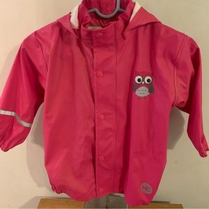 Kids wear Girls Pink windbreaker waterproof jacket with detachable hood …